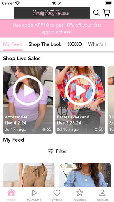 Simply Savvy Boutique Screenshot