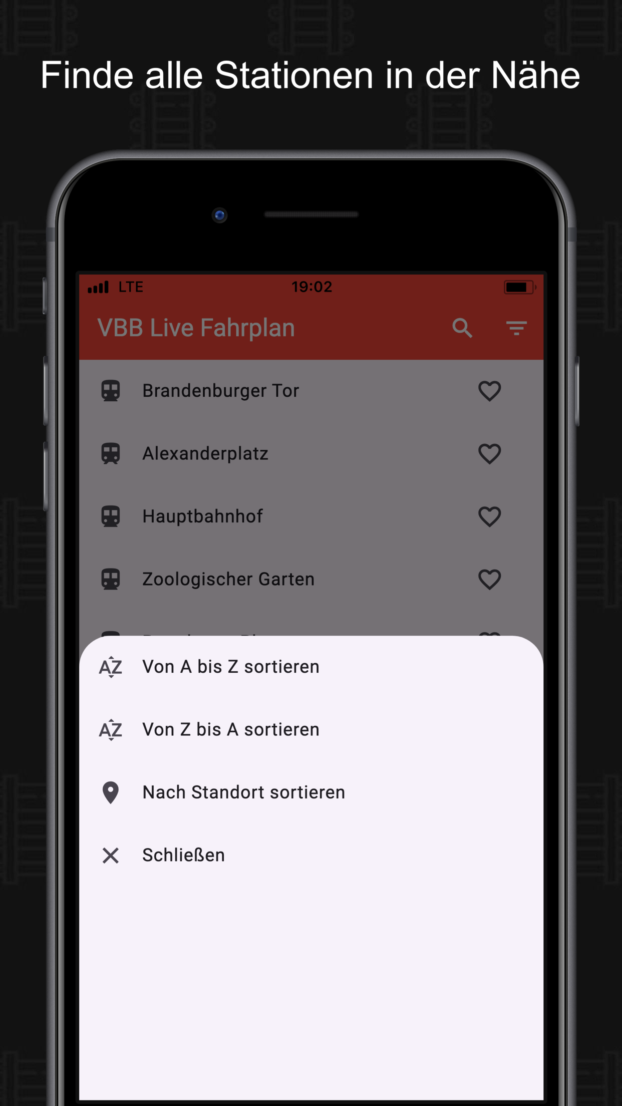 VBB Live Fahrplan
