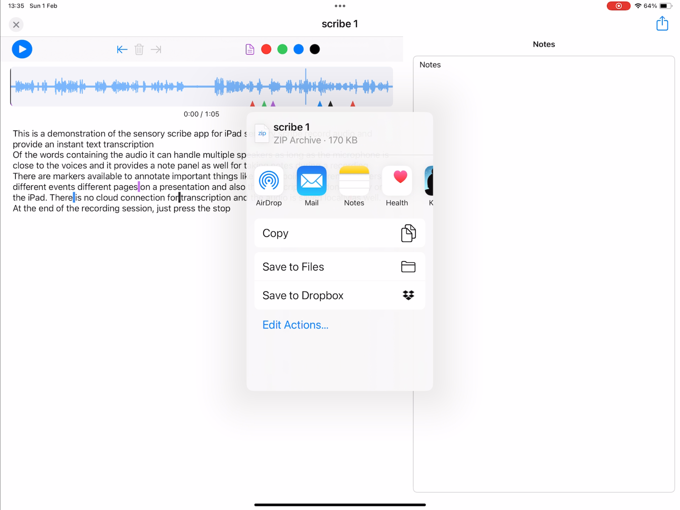 Sensory Scribe