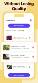 Compress Photos : OptiPhoto screenshot
