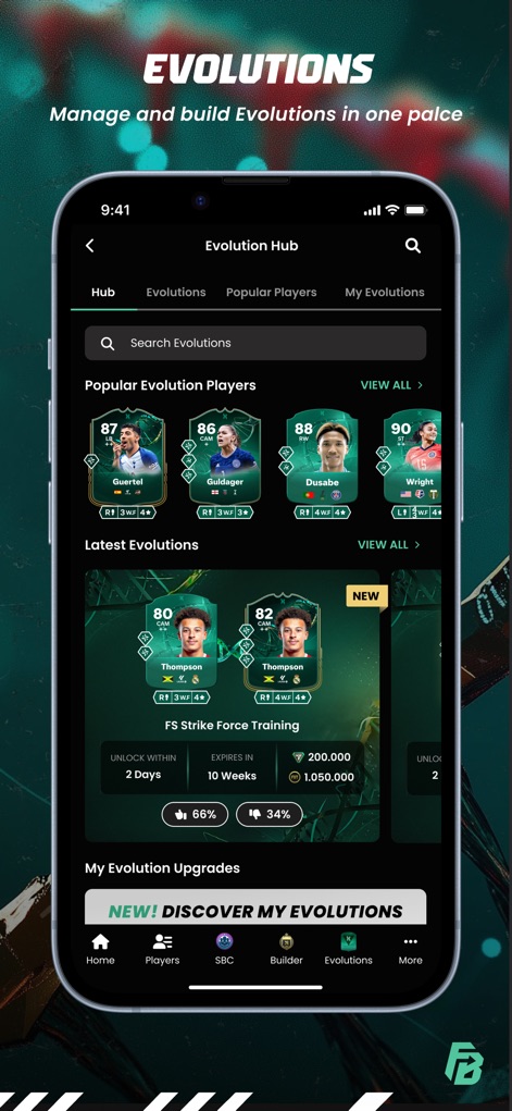 FUTBIN FC 26 Evolutions & More - Evolution Navigator