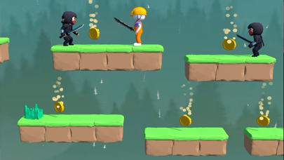Jump Ninja games falling boy Screenshot