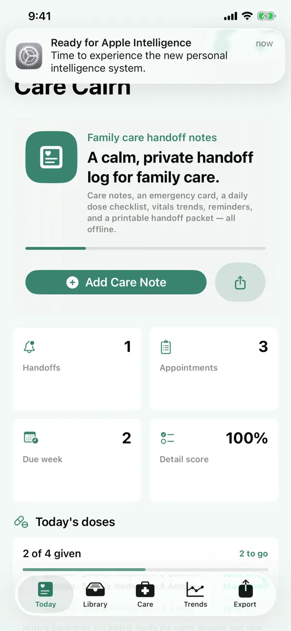 Screenshot #1 pour Care Cairn