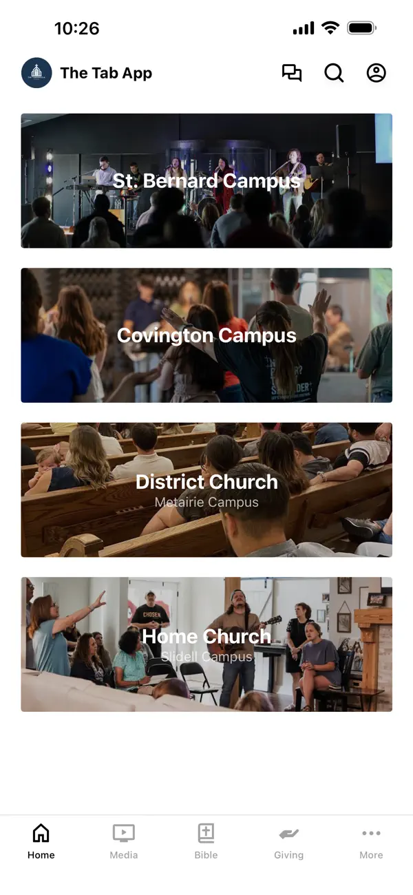 Screenshot #1 pour The Tabernacle Church App