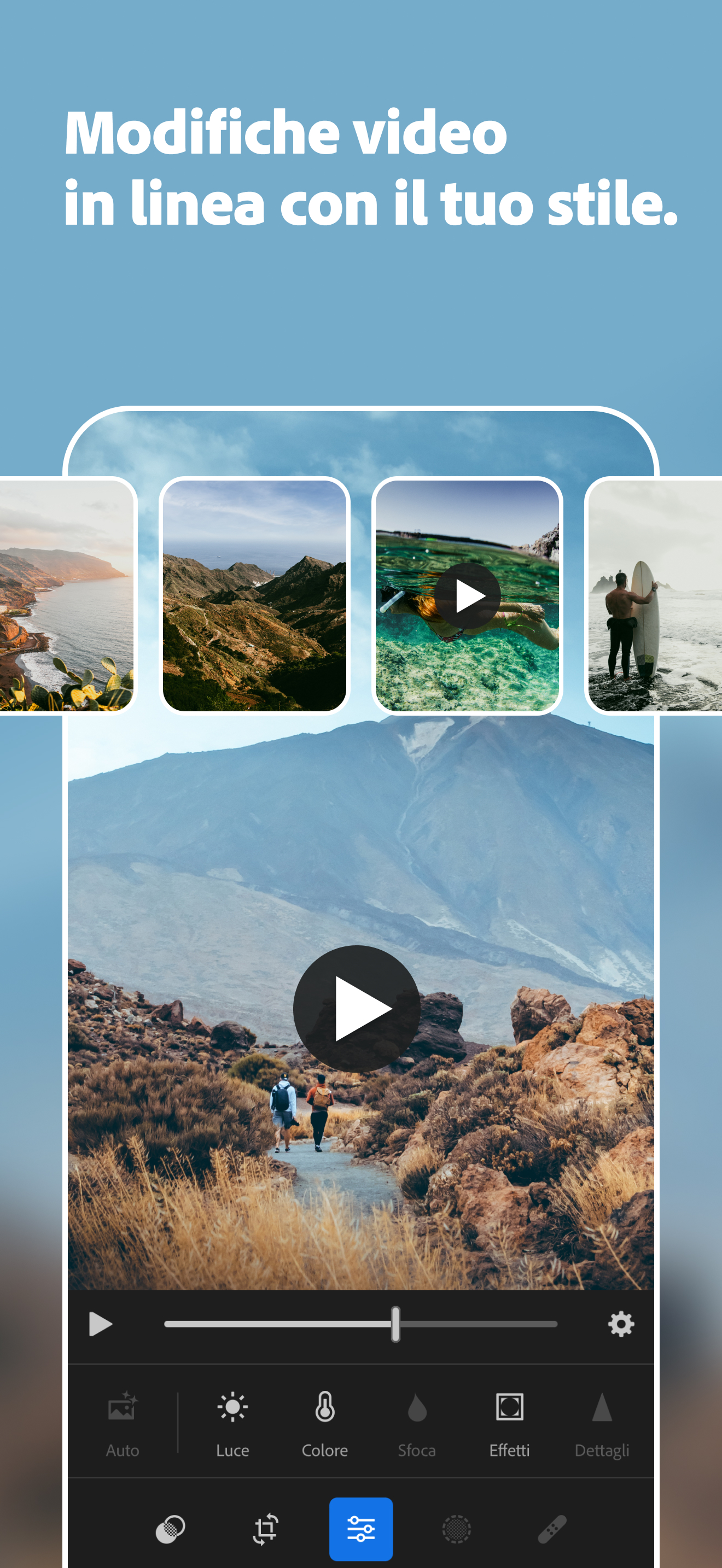 Lightroom editor foto ritocco