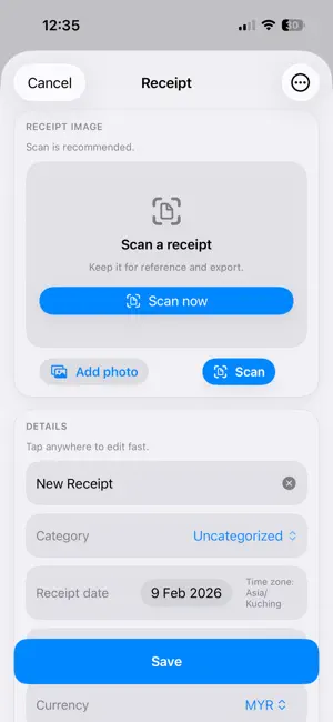 Receipt Vault Secure screenshot 2