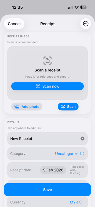 Receipt Vault Secure Screenshot 2 of 10