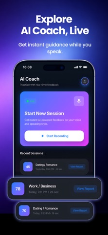 Voxie: AI Voice Coach iPhone screenshot