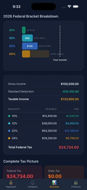 Paycheck & Tax Calculator screenshot 3