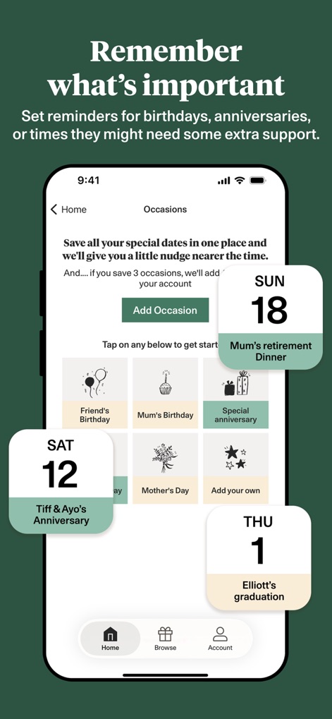 Bloom & Wild - Flowers & Gifts - This tool helps users stay organised with an intuitive occasion reminder system and the ability to sync important dates directly to their phone calendar.