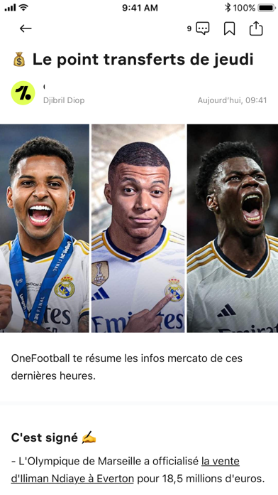 Screenshot #2 pour OneFootball - Actu du Football