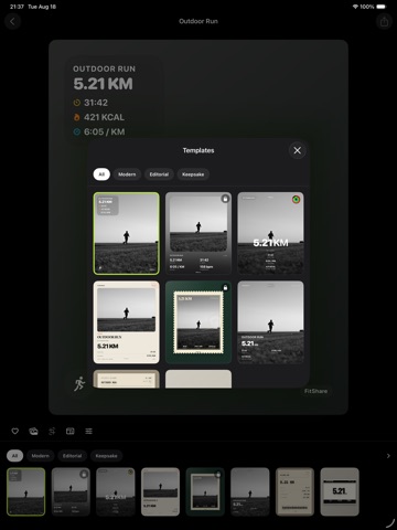 FitShare: Workout Stories iPad screenshot