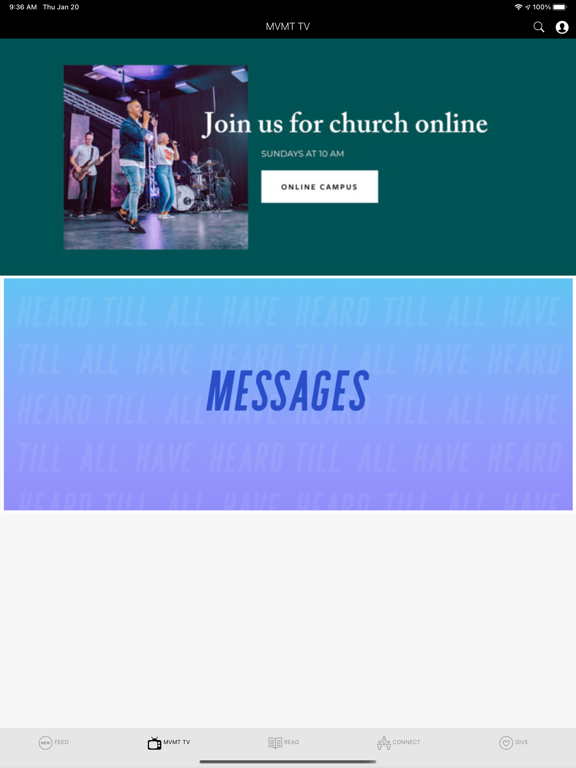 The Movement Church OC iPad screenshot 2 - Lifestyle app
