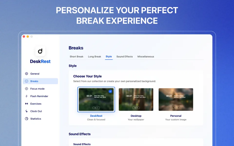 Screenshot 2 of DeskRest: Smart Break Reminder 1.16.2