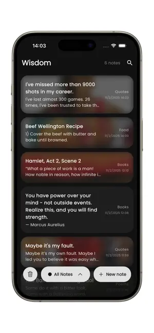 Wisdom - Note-Taking App screenshot 2
