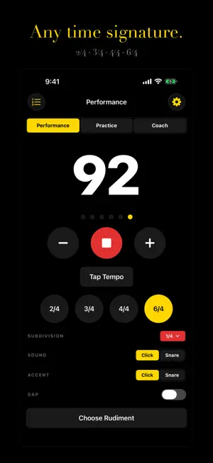 Drummie: Drum Metronome & BPM screenshot 2