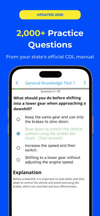 CDL Study · Practice Test 2026 Screenshot 4 of 10