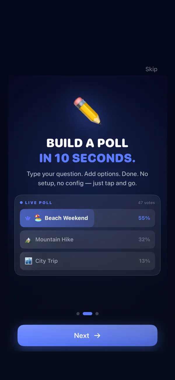 Screenshot #3 pour Voto: Live Polls