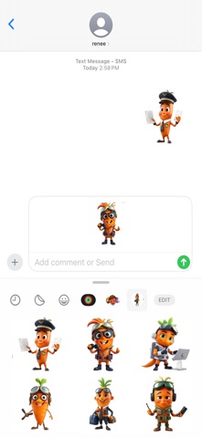Pilot Carrot Stickers screenshot