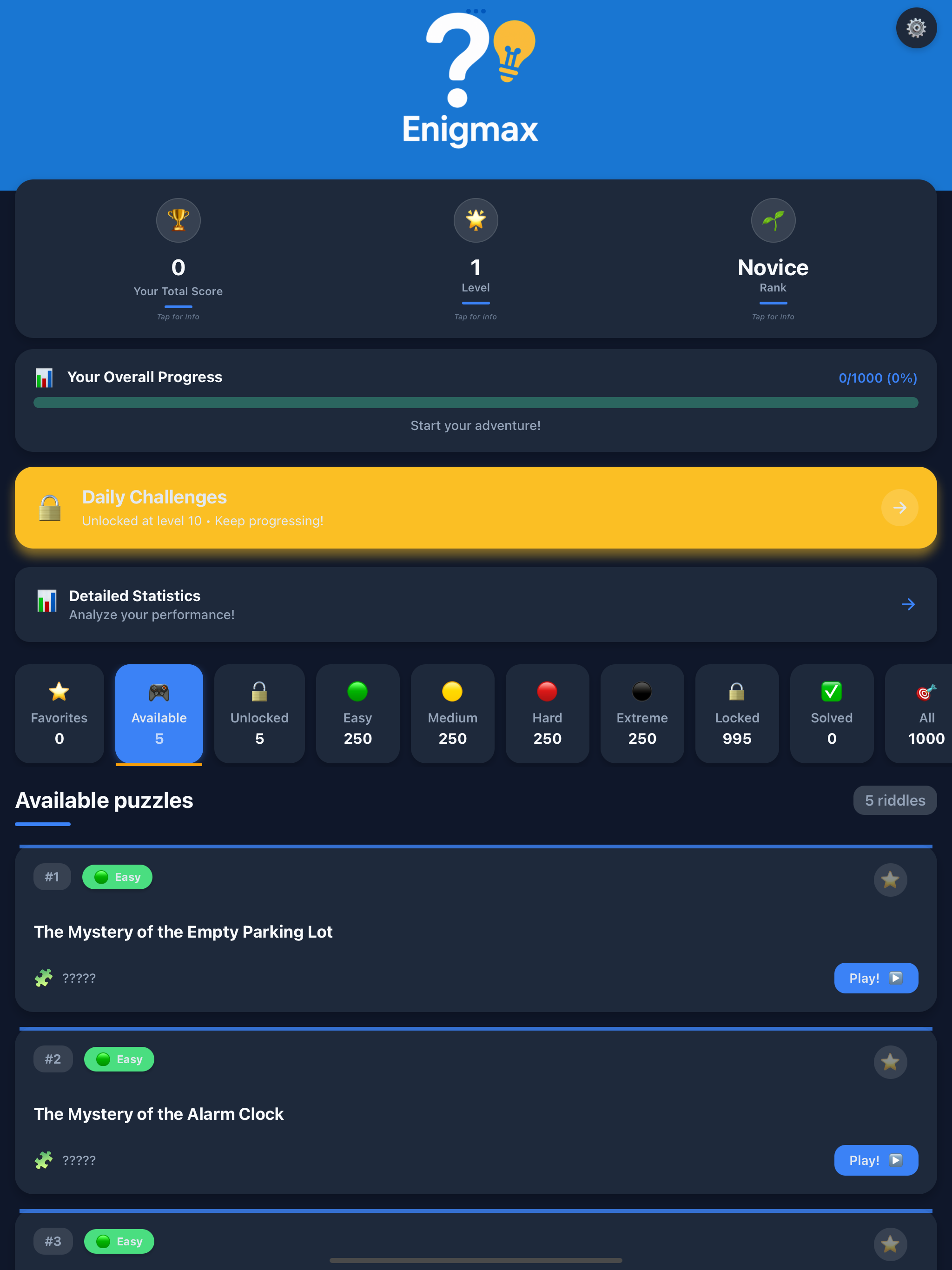 Enigmax: 1000 Ai Riddles