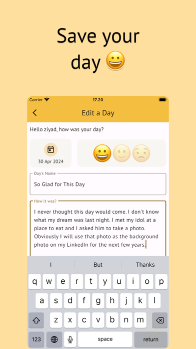 ziary: Goals & Diary screenshot 1