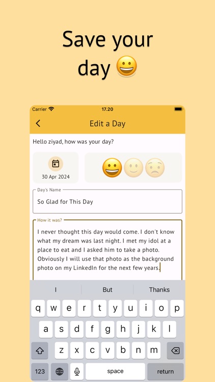 ziary: Goals & Diary