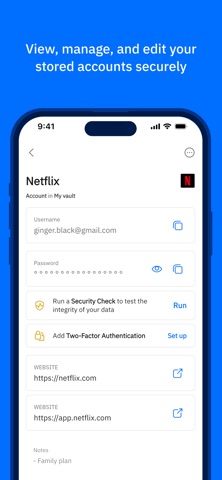 Bitdefender SecurePass screenshot