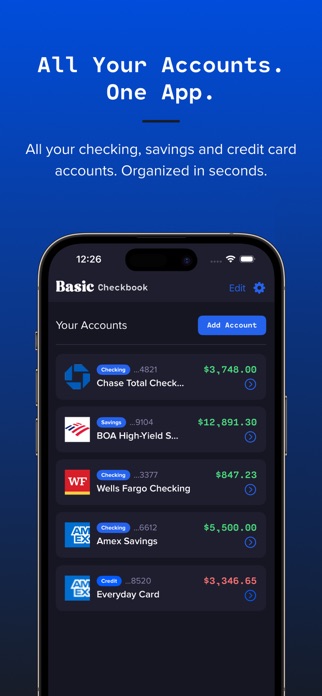 Basic Checkbook: Spending Log Screenshot 2 of 10