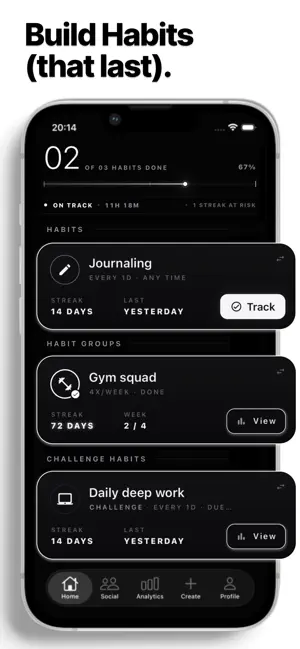 Habit tracker: CoThrive screenshot 1