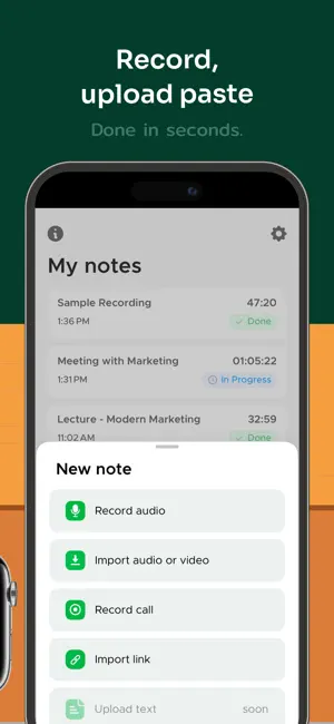 Transcribe Audio to Text Notes screenshot 2