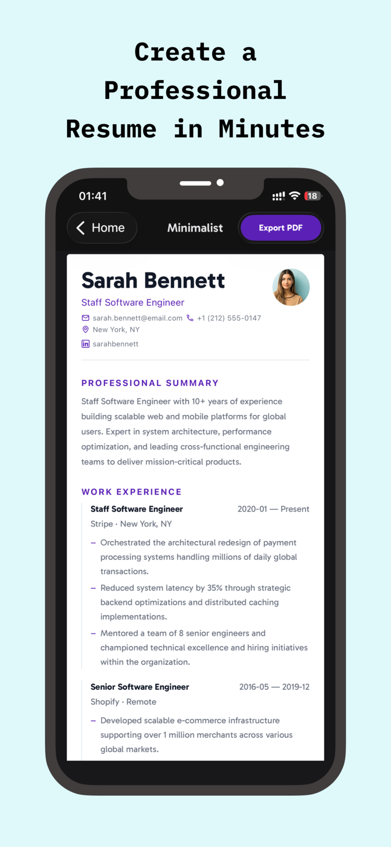 CV Maker: Easy Resume Creator screenshot 4
