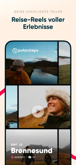 Screenshot von Polarsteps auf dem iPhone 5