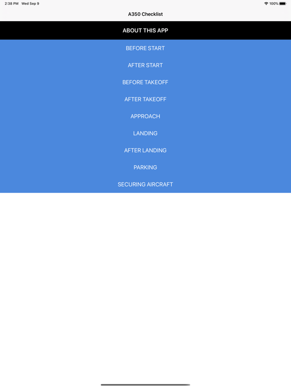 Screenshot #4 pour A350 Checklist