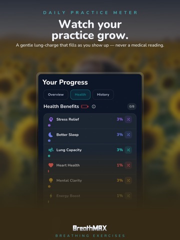 Breathing Exercises: BreathMAX iPad screenshot