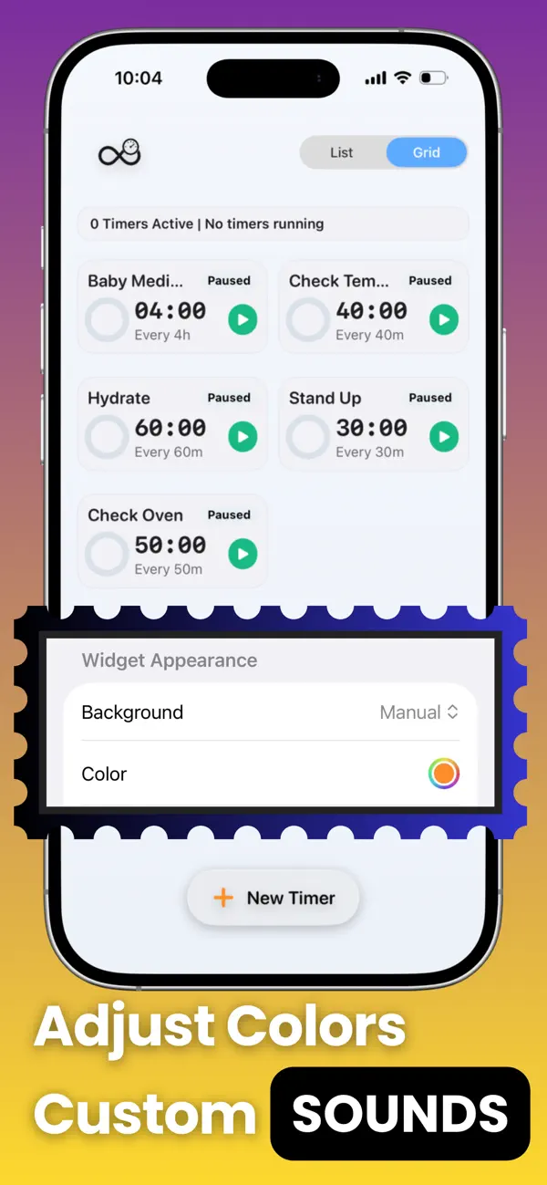 #3. Infinity Timer: Never Forget (iOS) Ved: Richard Chinnappan