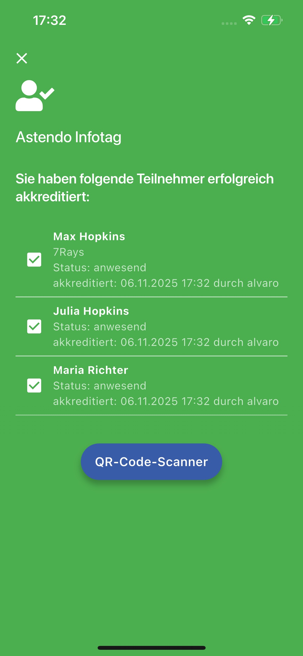 astendo checkInApp