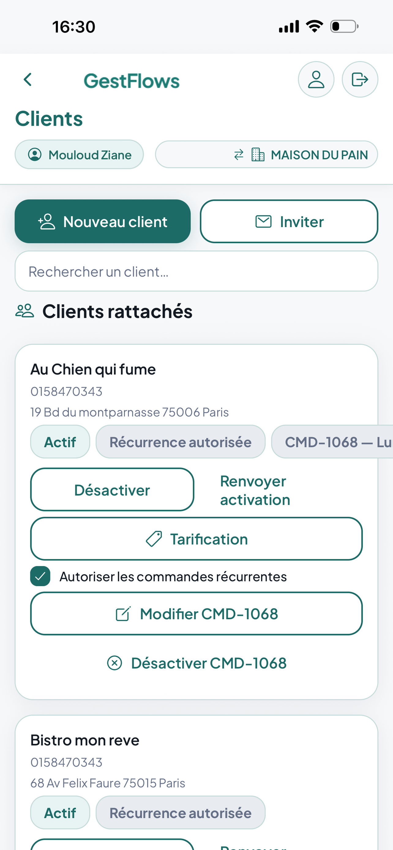 GestFlows screenshot 2