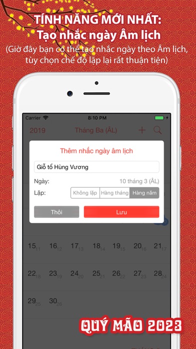 Screenshot #1 pour Calunar: Lịch âm Bính Ngọ 2026