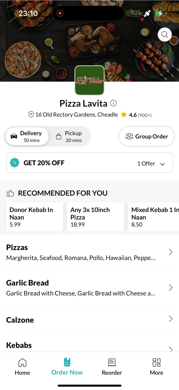 Screenshot #2 pour Pizza Lavita.