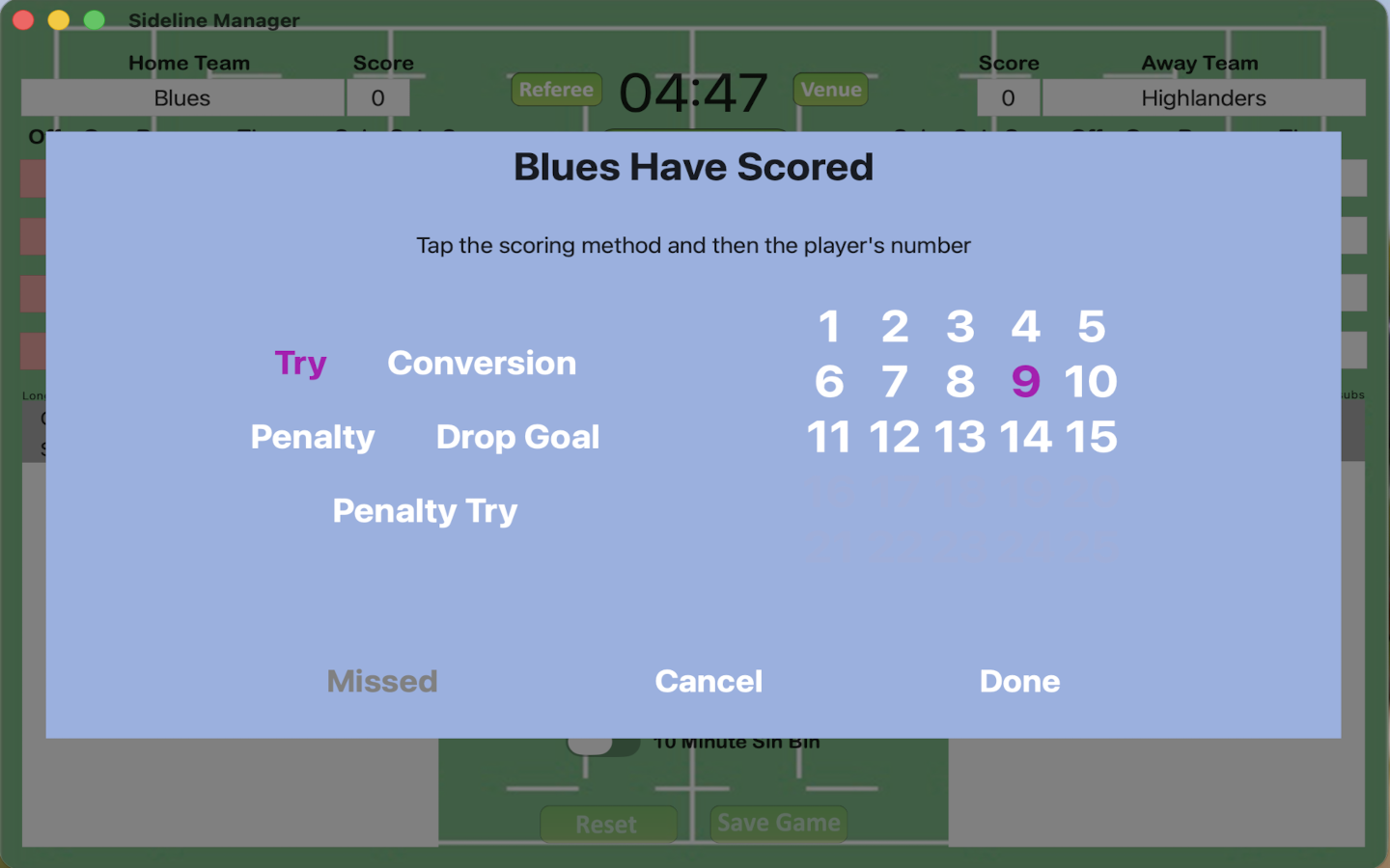 Sideline Manager screenshot 12