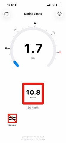 Finnish Marine Speed Limits App Store preview screenshot 5