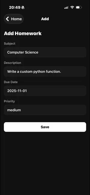 HomeworkHub screenshot 2