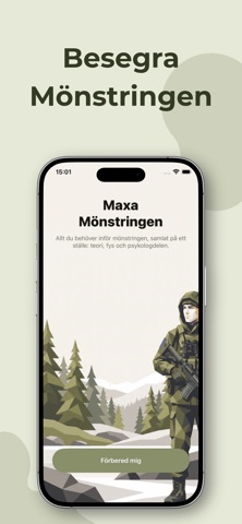 Mönstringsappen iPhone screenshot 1