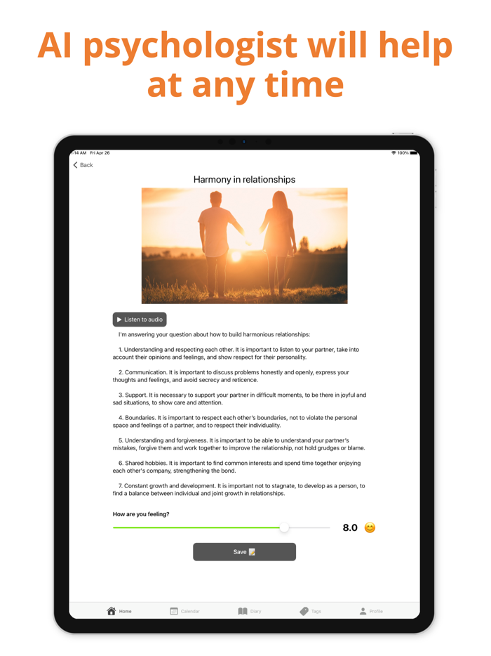 Mila AI Mental Health Journal