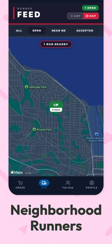 The Club Run iPhone screenshot