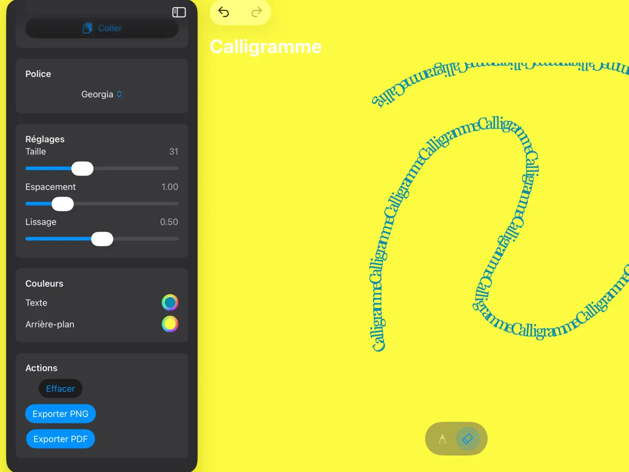 Screenshot #4 pour Calli - Dessin & Calligramme