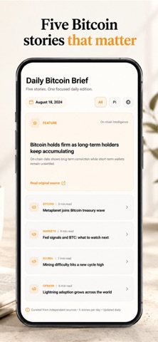 BTC Companion iPhone screenshot
