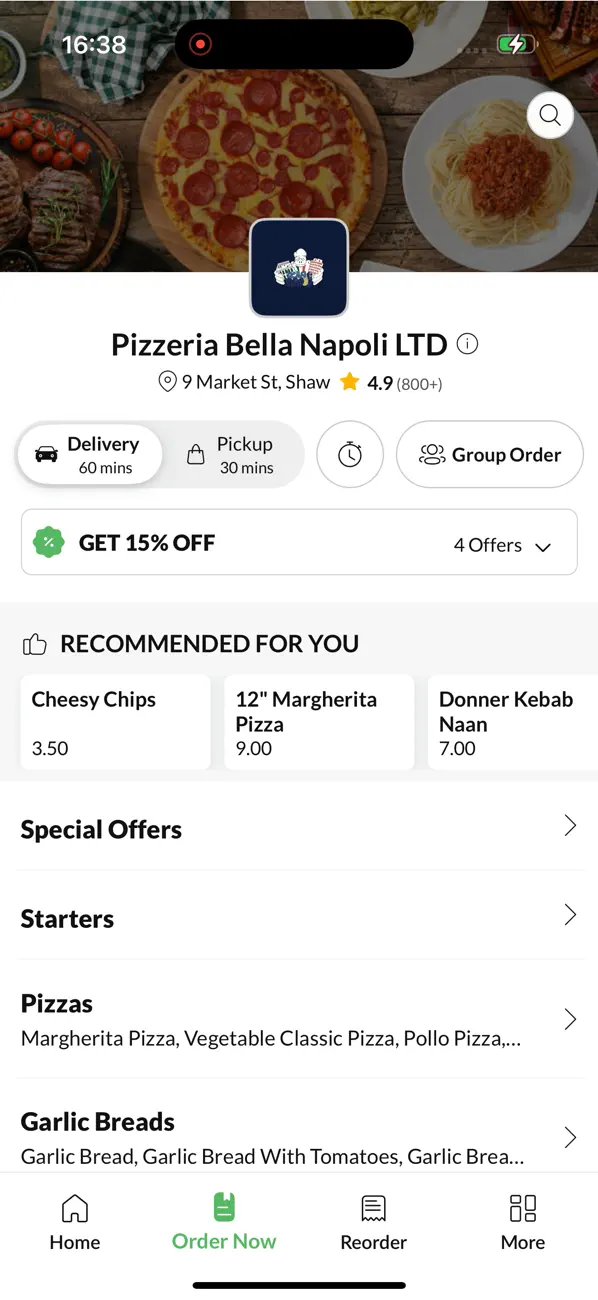 Screenshot #2 pour Pizzeria Bella Napoli LTD