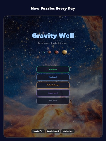 Gravity Well - Physics Puzzle iPad screenshot