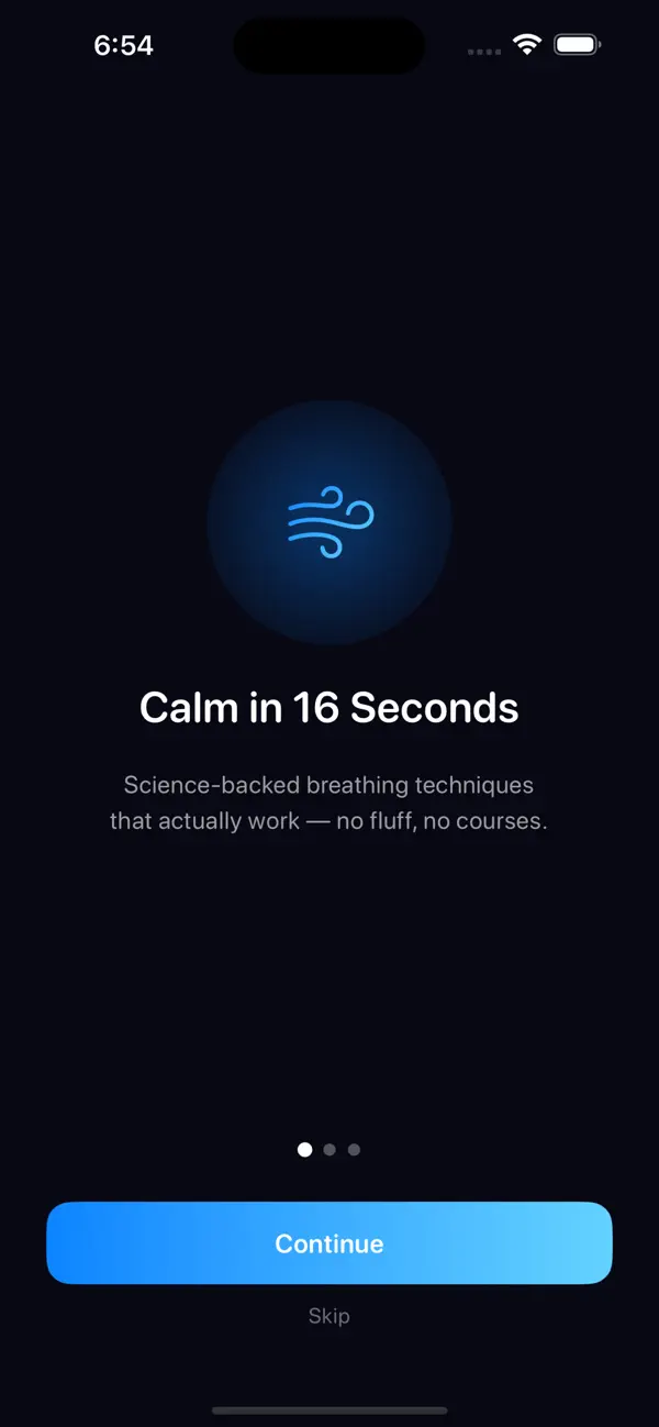 Screenshot #1 pour Inhale: Calm Before You Speak